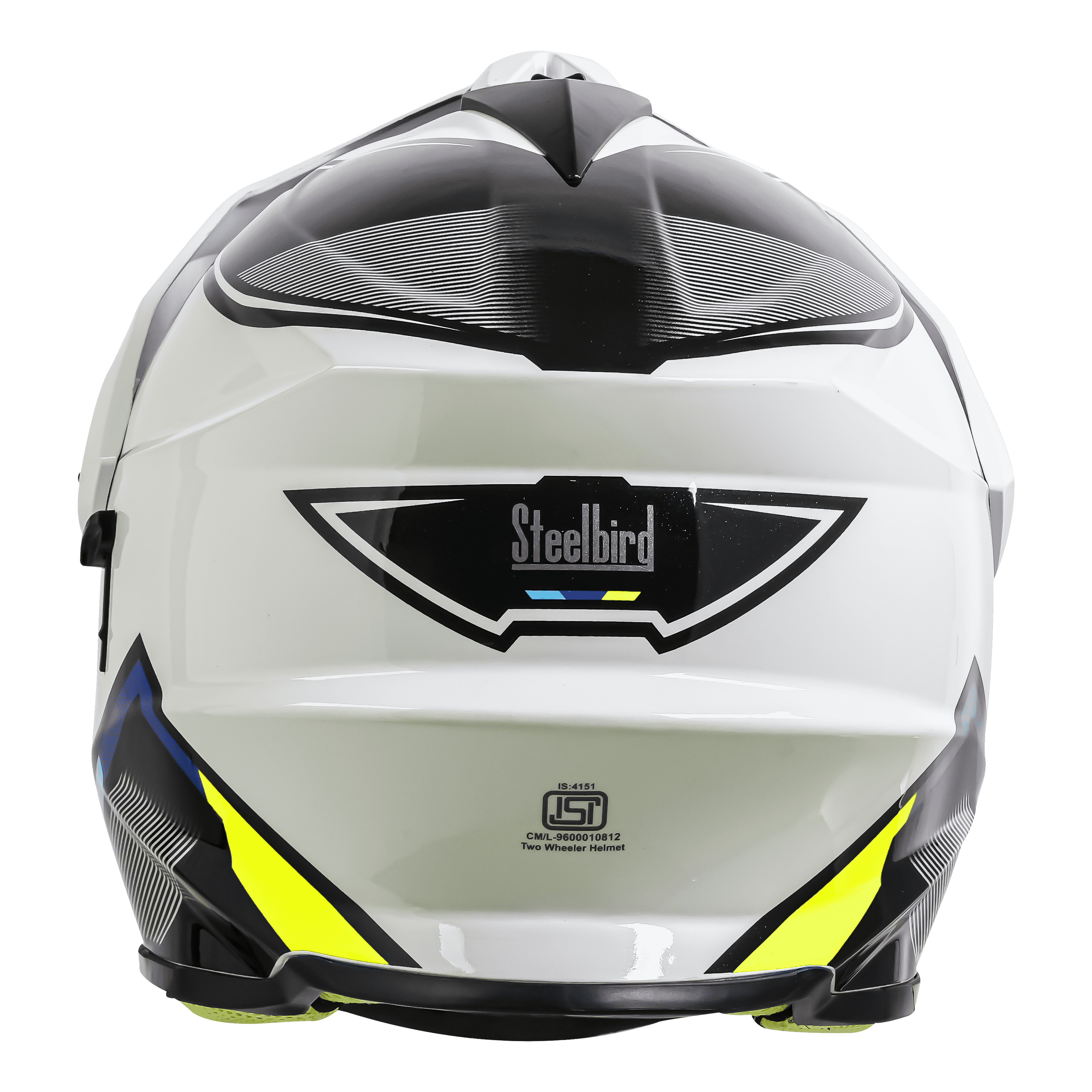 SBH-13 RACER GLOSSY WHITE WITH NEON